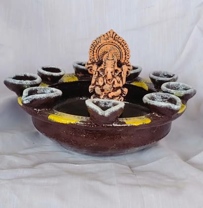 Lord Vinayaka Deepam Divine Home Decor