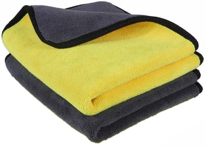 Rudra Microfiber Cleaning Cloths, 600gsm Ultra-Thick Drying Towel Car, Home Polishing Dry Microfiber Cleaning Cloth (2 Units) Rudra Microfiber Cleaning Cloths, 600gsm Ultra-Thick Drying Towel Car, Home Polishing Dry Microfiber Cleaning Cloth (2 Units)