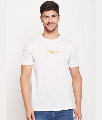 UBX Pack of 1 Cotton Regular Fit Men's T-Shirt ( White )