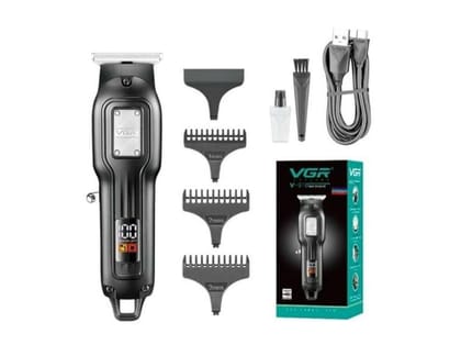 VGR V-918 Professional T-Blade Trimmer 100 min Runtime 4 Length Settings (Black)