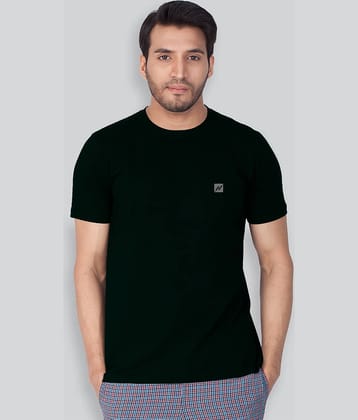 Lux Nitro Cotton Blend Regular Fit Solid Half Sleeves Men's Round T-Shirt - Grey ( Pack of 1 )