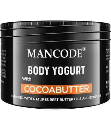 Mancode Cocoa Butter Body Yogurt Body Cream for Men, Dry Dull Rough Skin Quick Absorbing, 100 gm (Pack of 1)