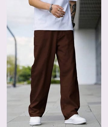 Niffer Fashion Basic Men's Jeans - Brown ( Pack of 1 )