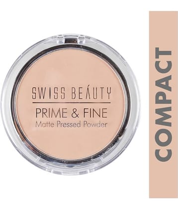 Swiss Beauty Prime & Fine Matte Pressed Powder Dark 10 g