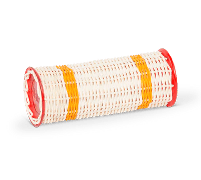 Natal GZ-L Ganza Shaker ,Yellow Band Red Ends, Large
