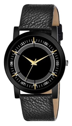 Black Sllim Analog Watch for Men LR48