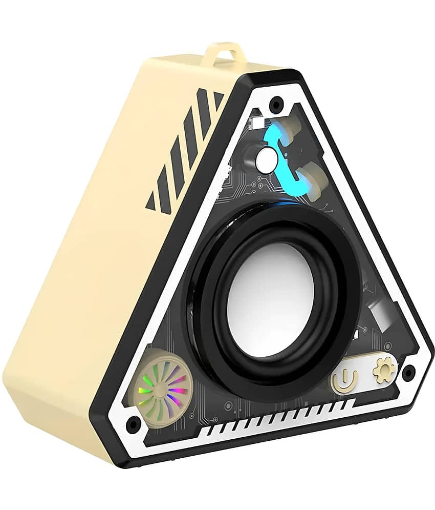 VEhop V2 TRANSPARENT TWS 5 W Bluetooth Speaker Bluetooth V 5.3 with Call function,TWS feature Playback Time 5 hrs Beige