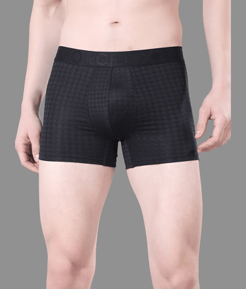 Force NXT Pack of 1 Cotton Blend Trunks For Men's ( Black )