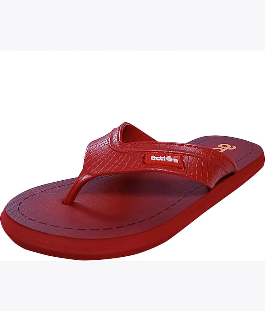 Action Maroon Men's Daily Slipper