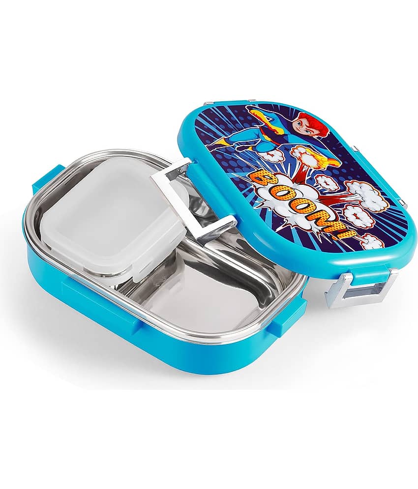Oliveware Snacky Stainless Steel Lunch Box (Pack of 1)