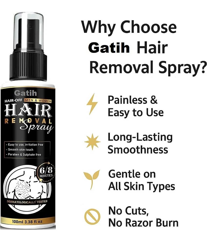 Kojic Natural Hair Removal Spray for Men & Women 100 ( Pack of 1 )