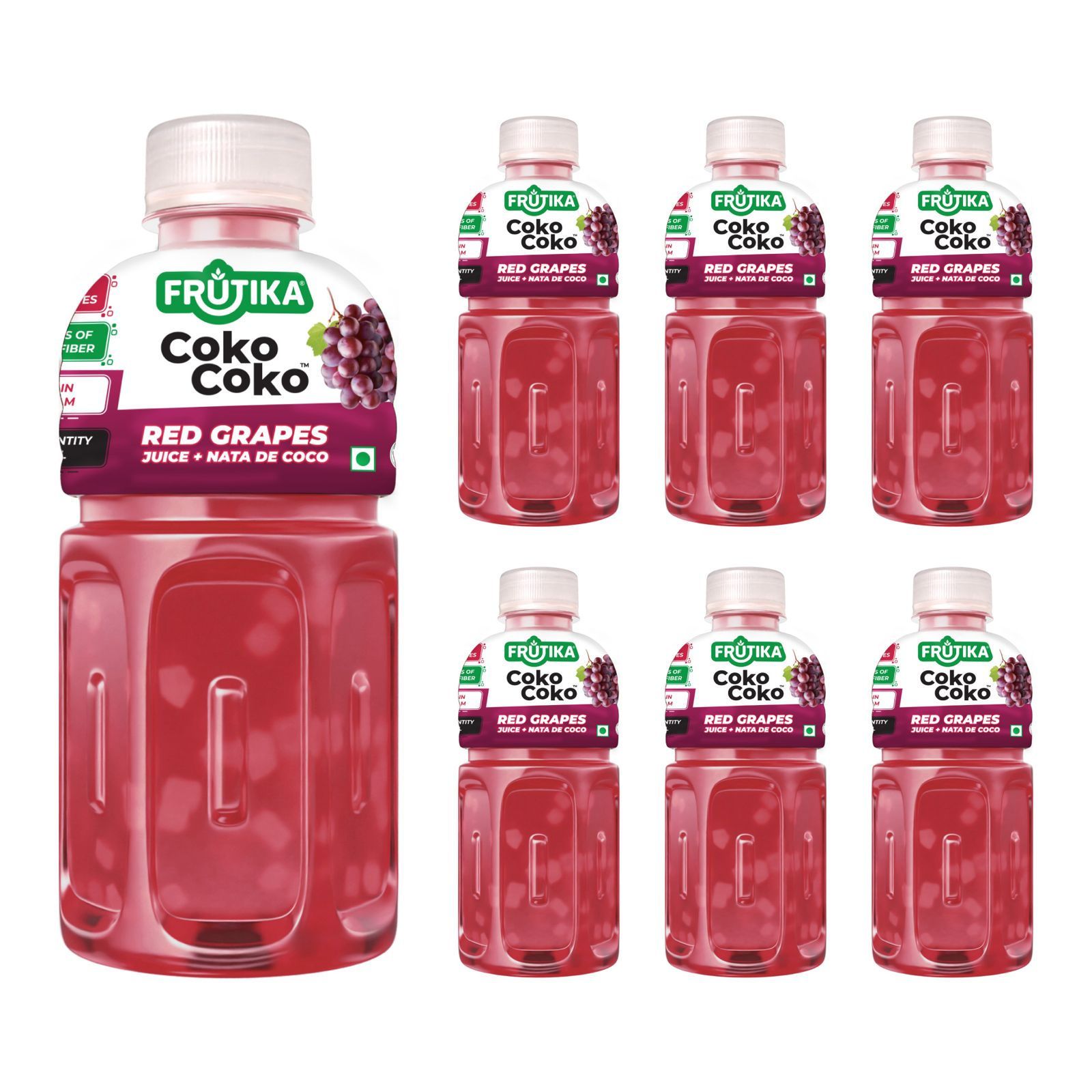Frutika Coko Coko Red Grapes Juice with Nata De Coco 320ml