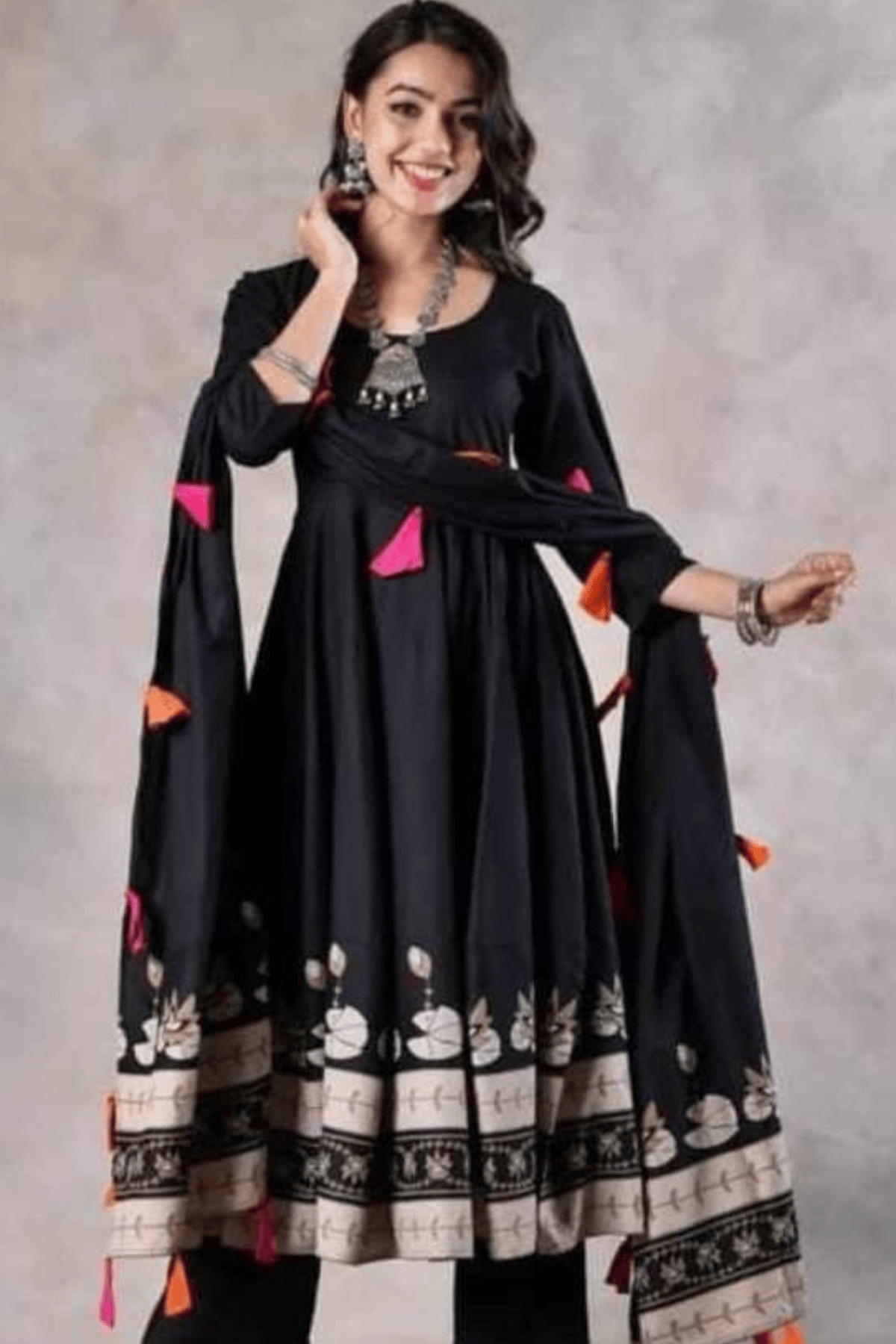 Anarkali Tassles Set-S