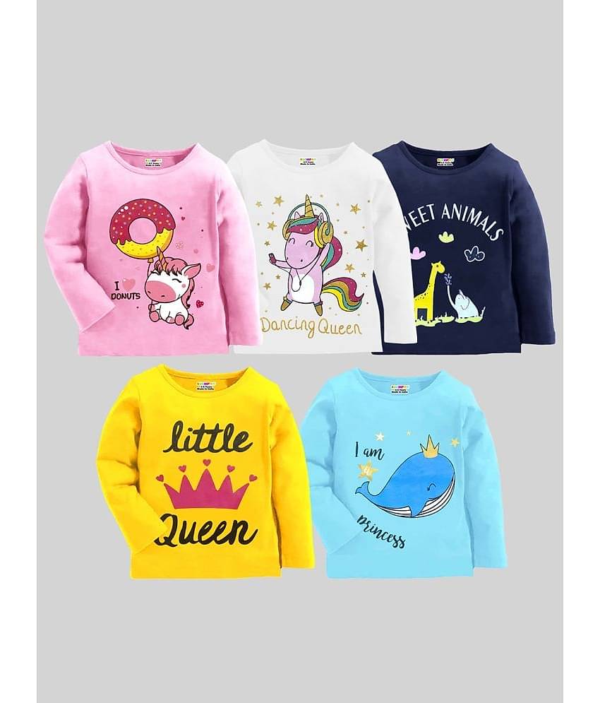 Kuchipoo - Multi Baby Girl T-Shirt ( Pack of 5 )