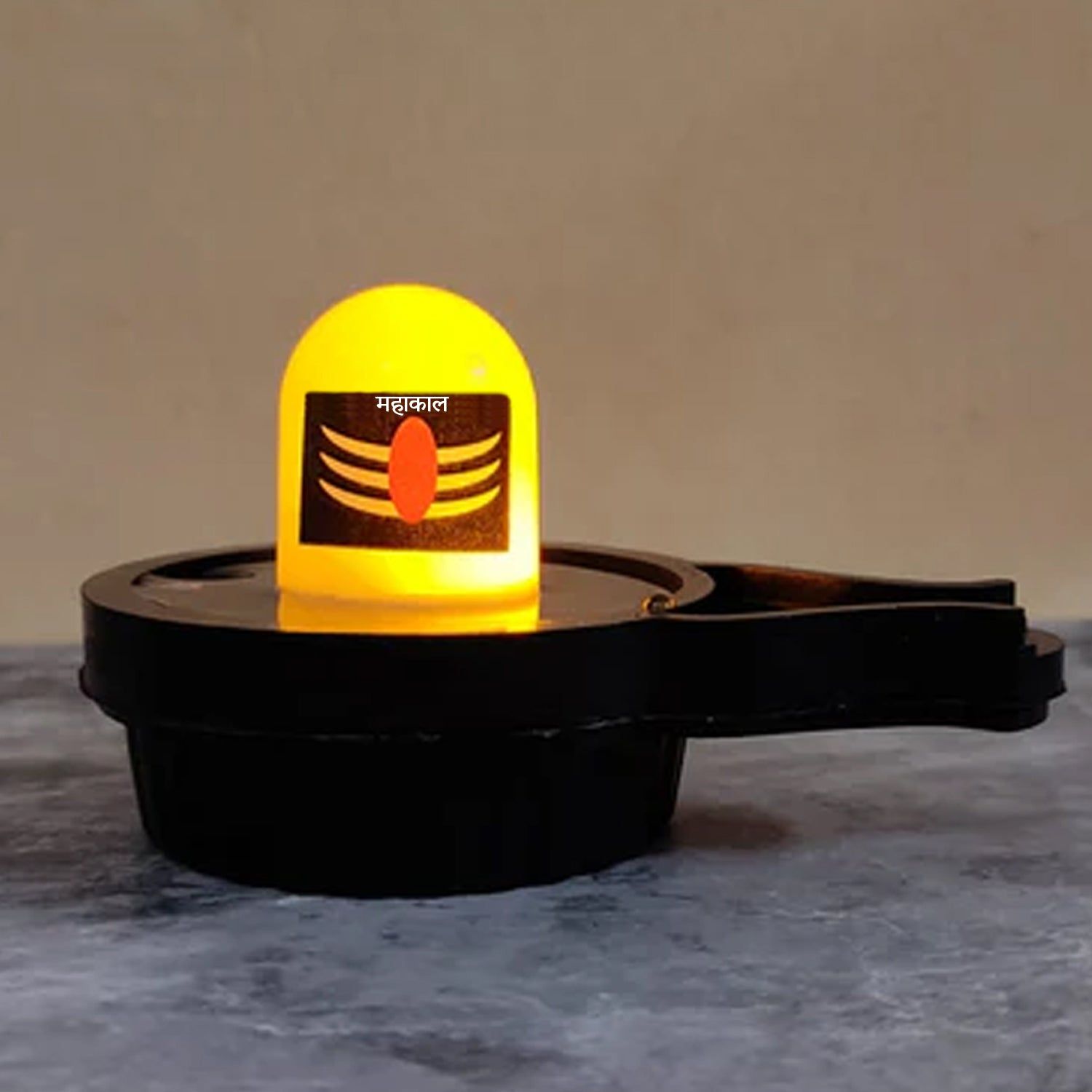 Water Sensor LED Shivling Idol for Pooja & Festivals