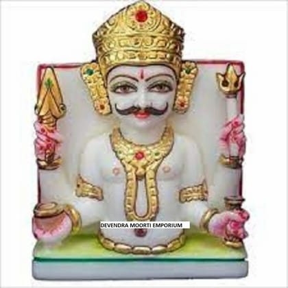 Marble Nakoda Bhairav Idol, Home Marble Nakoda Bhairav Idol, Home