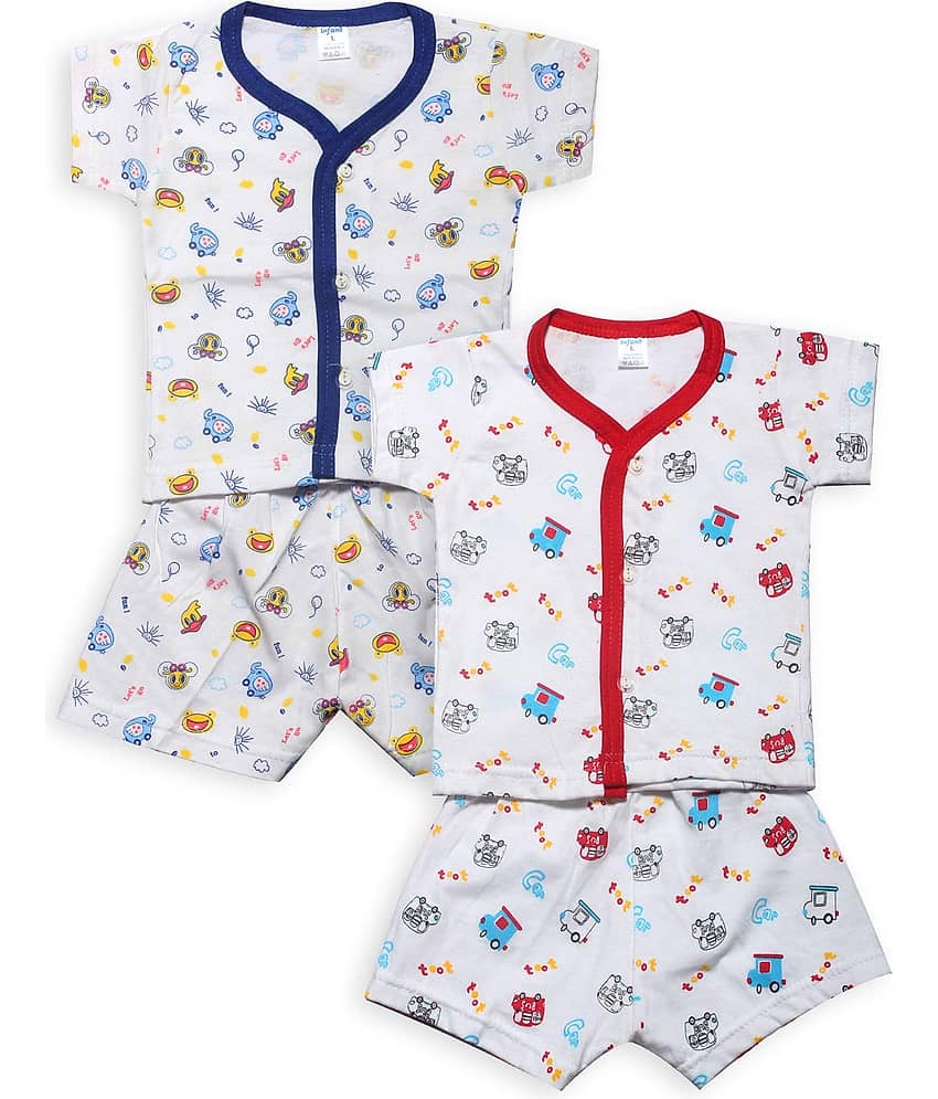 INFANT Unisex for Baby 100% Cotton T Shirts & Shorts ( Multi )