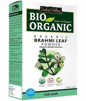 Indus Valley Bio Organic 100% Pure Brahmi Powder 100g