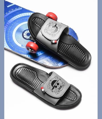 Q tick Light Blue Men's Slide Flip Flop