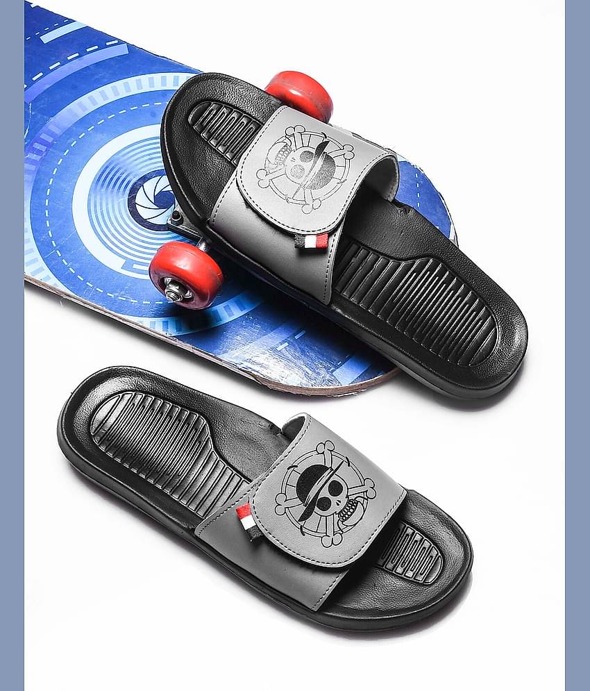 Q tick Light Blue Men's Slide Flip Flop