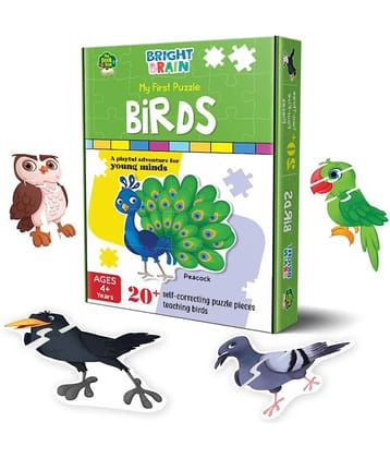 The Book Tree Birds 20+ Piece Jigsaw Puzzle for Preschoolers, Educational Toy for Learning Different Birds, Gifts for Kids Ages 3 to 6