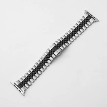 Valente Rado Heavy Metal Strap For Firebol Visionary BSW046, Ring BSW005, Call BSW014, Ring Pro BSW029-Silver & Black