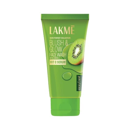 Lakme Blush & Glow Kiwi Refreshing Gel Face Wash 100 g|| With 100% Natural Fruit for Glowing Skin - Daily Gentle Exfoliating Facial Cleanser Lakme Blush & Glow Kiwi Refreshing Gel Face Wash 100 g|| With 100% Natural Fruit for Glowing Skin - Daily Gentle 
