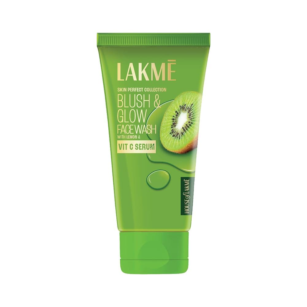 Lakme Blush & Glow Kiwi Refreshing Gel Face Wash 100 g|| With 100% Natural Fruit for Glowing Skin - Daily Gentle Exfoliating Facial Cleanser Lakme Blush & Glow Kiwi Refreshing Gel Face Wash 100 g|| With 100% Natural Fruit for Glowing Skin - Daily Gentle