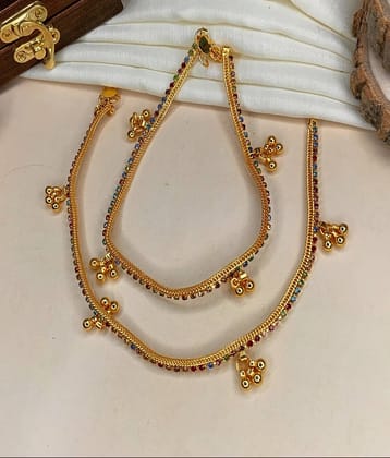 MGSV Gold Anklets ( Pack of 1 )