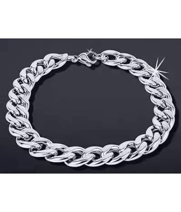 Dzinetrendz Silver Bracelet ( Pack of 1 )