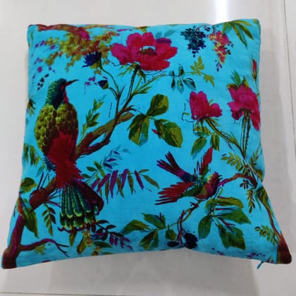 18" Turquoise Paradise Velvet Cushion Cover-Sale-18 x 18 inches