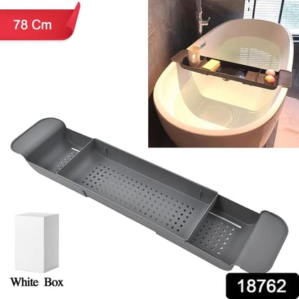 Retractable Bath Caddy, Retractable Bathtub (78 Cm Long Adjust / 1 Pc / With White Box)