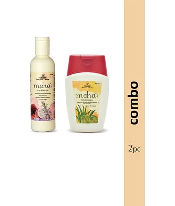 5 in 1 Hair Oil 100ml & Herbal Shampoo 100ml