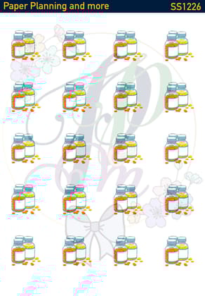 Take Medicine Sticker Sheet-Glossy