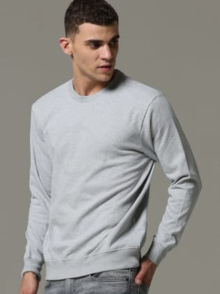 Silver Mist Grey Sweatshirt-M / Grey