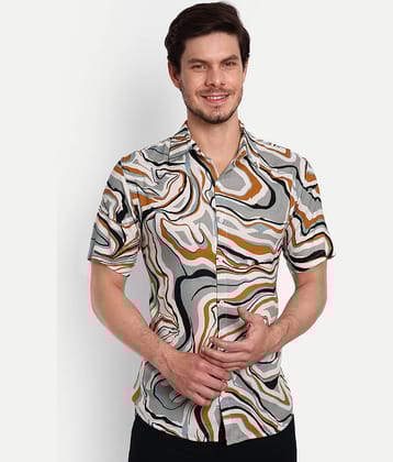 TrendiVastra - Grey Viscose Regular Fit Men's Casual Shirt ( Pack of 1 )