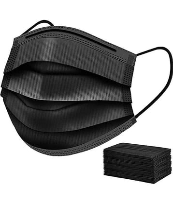 Wellstar - Black 3 Ply Mask ( Pack of 100 )