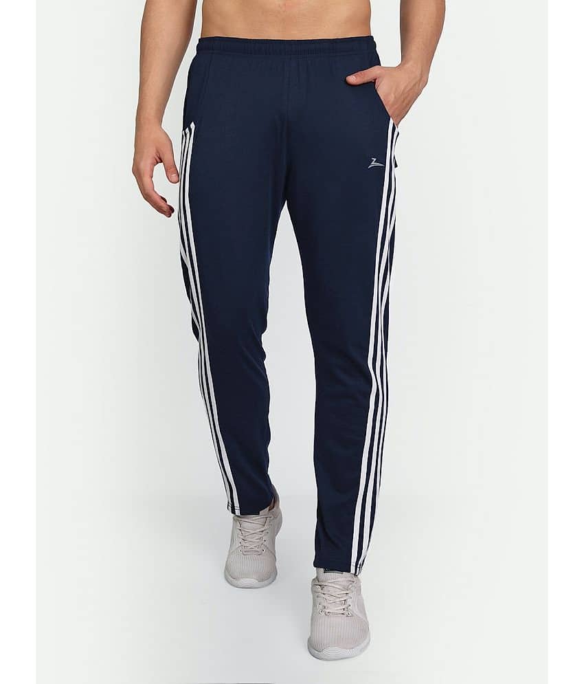 Zeffit - Black Cotton Blend Men's Trackpants ( Pack of 1 )