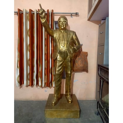 Brass Showpiece Ambedker Ji Statue - Elegant Home Decor Showpiece, Height : 66 Inch (BSMAS327 P)