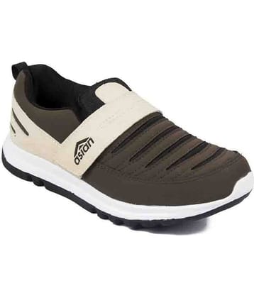 ASIAN  Brown Men's Sports Running Shoes