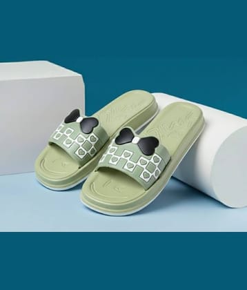 ZOOMBIE Green Women's Slide Flip Flop
