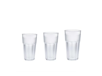  V4 Kitchen Partner Centro Glass Frosted, Unbreakable Drinkware, Premium Polycarbonate - 250ml (Set of 6 Pieces)