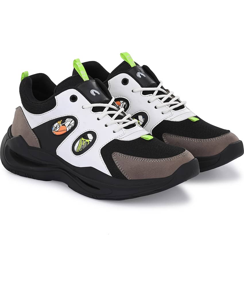 Rising Wolf Black Men's Sports Running Shoes