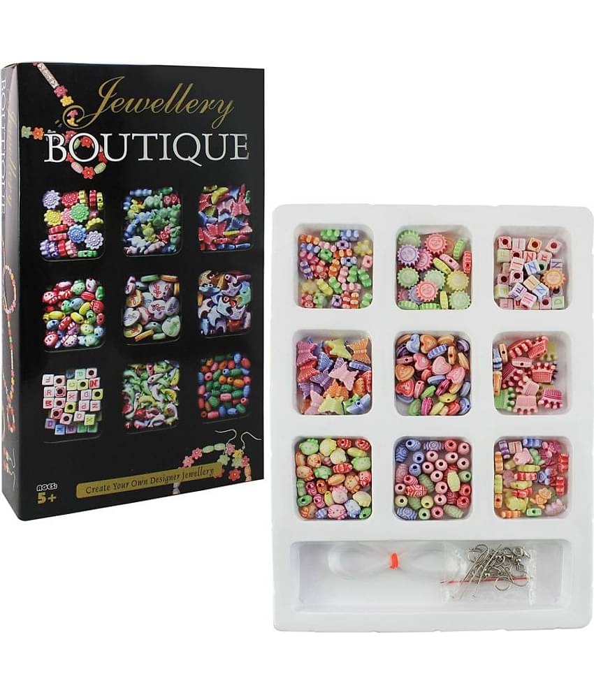 Toy Cloud Jewellery Boutique Junior, Create Your Own Designer Jewellery (Necklace,Bracelets, Earings) with Acrylic Beads