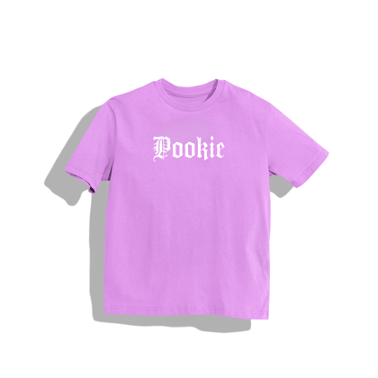 rasb pookie Round Neck Drop Shoulder  Oversized  T-shirt-S / lavender