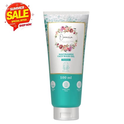 Niacinamide Face Wash Gel | Removes Excess Oils & Reduces Blemishes of the Skin | Glass Skin | For Men & Women - 100ml