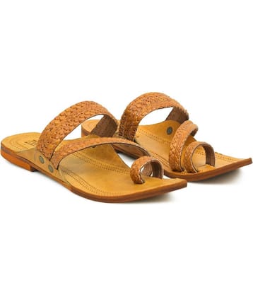 STEPHORN - Gold Men's Kolhapuris