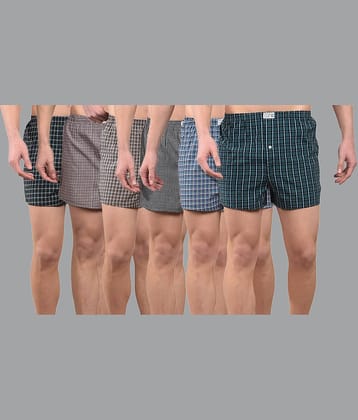Dollar Pack of 6 Cotton Boxers For Men's ( Assorted 1 )