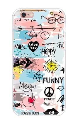 Happy Doodle Soft Cover for iPhone 6s