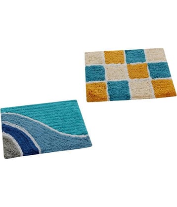 Aazeem Multi Set of 2 Anti-skid Door Mat